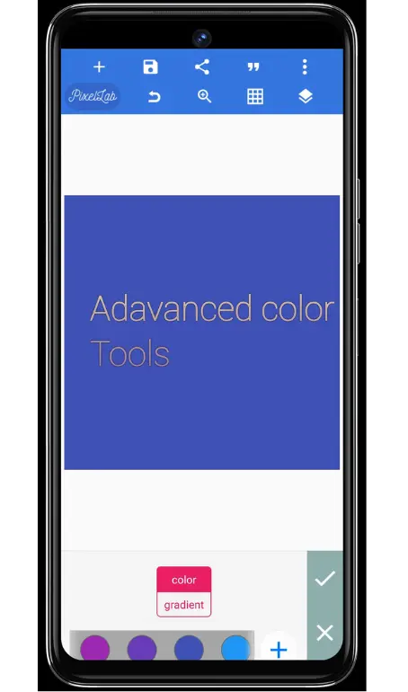 Pixellab Mod Apk Screenshot - Adavanced color Tools