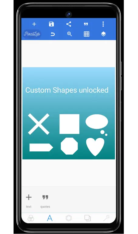 Pixellab Mod Apk Screenshot -Custom Shapes Unlocked