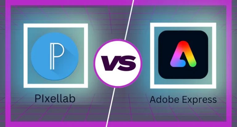 PixelLab vs Adobe Express comparison – best graphic design tool with top features and customization options.