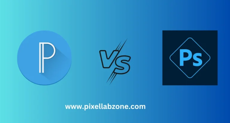 PixelLab vs Photoshop comparison for mobile graphic design creators