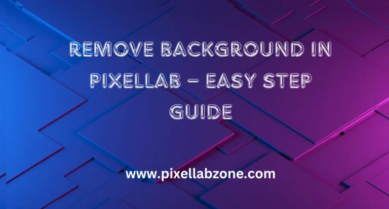 Removing background in PixelLab using eraser and color tools